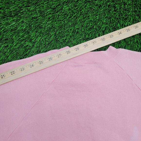 Vintage 1989 Floral Sweatshirt Womens Medium 18x23 Pink USA - Picture 3 of 13